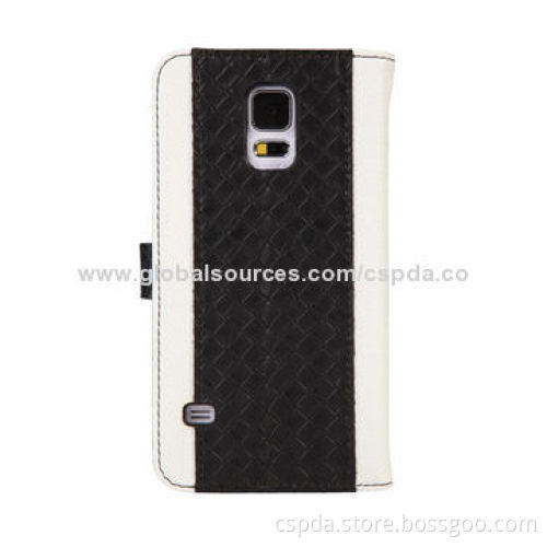 Premium PU Wallet Design Cellphone Case, Card Slots Function/Compatible to Samsung Galaxy S5